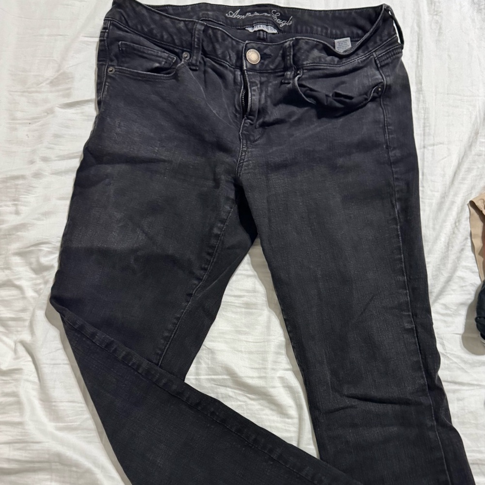 American Eagle Outfitters Charcoal Super Stretch Jeans